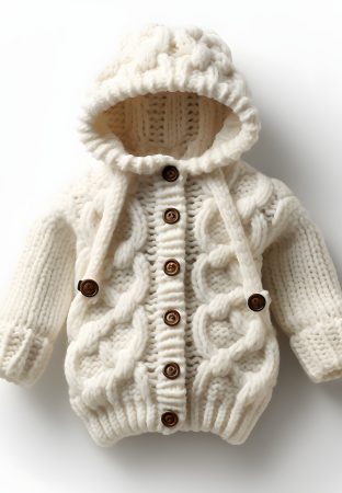 cute-wool-baby-sweater-with-hood-isolated-white-background-knitted-cardigan-sweater